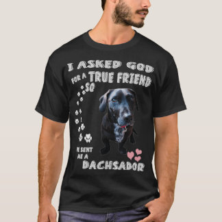 Dachsador Dog Lover, Dachshund Lab Mum Dad, Cute D T-Shirt