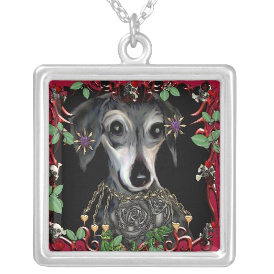 Dachshound Weiner Dog Silver Plated Necklace