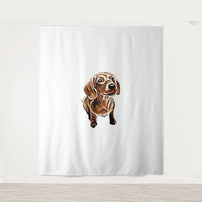 Dachshund 1 tapestry (Front)