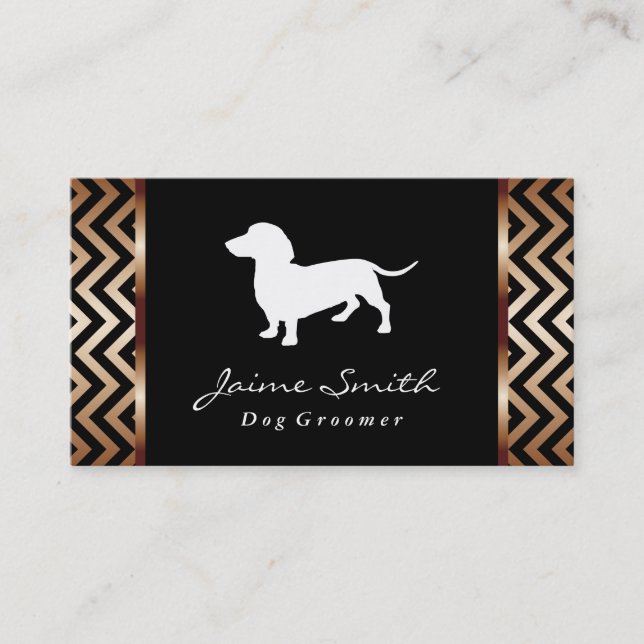 Dachshund 2 | Dog Groomer Business Card (Front)