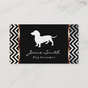 Dachshund 3   Dog Groomer Business Card
