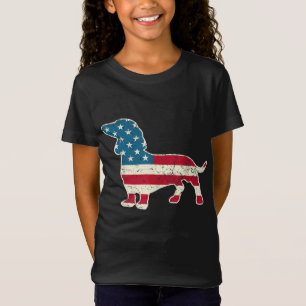 Dachshund 4th of July Dog Lover Gift Men Women Ame T-Shirt