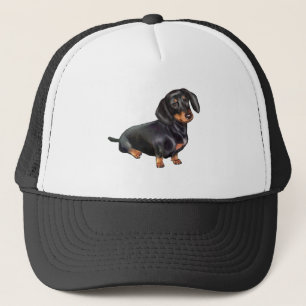 Dachshund (A) - Black and Tan Trucker Hat