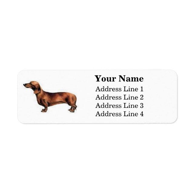 Dachshund Address Labels (Front)