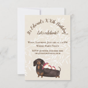 Dachshund and Birds Family