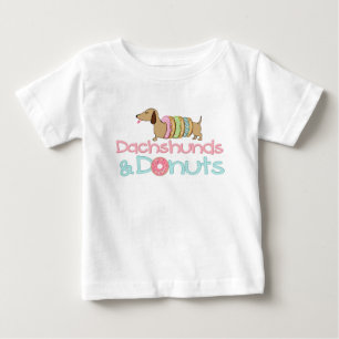 Dachshund and Doughnuts Wiener Dog T-Shirt for Kid