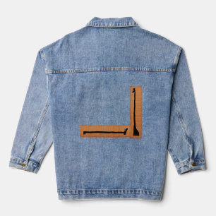 Dachshund And Giraffe Denim Jacket