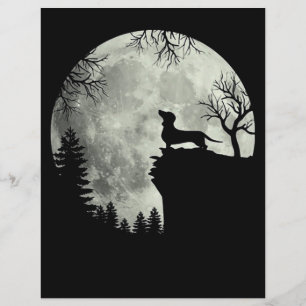 Dachshund And Moon Halloween