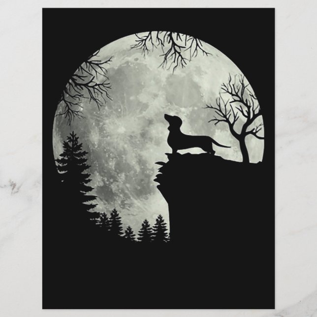 Dachshund And Moon Halloween (Front)
