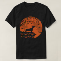 Dachshund And Moon Halloween Dog Lover Gift