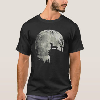 Dachshund And Moon Halloween Gifts Ideas 2021 T-Shirt