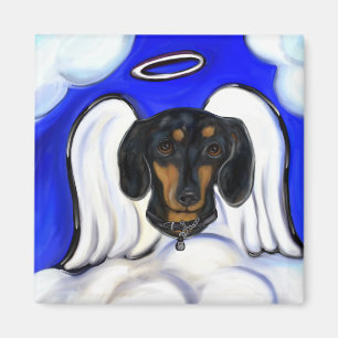 Dachshund Angel Magnet