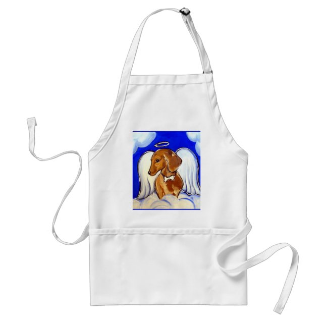 dachshund angel standard apron (Front)