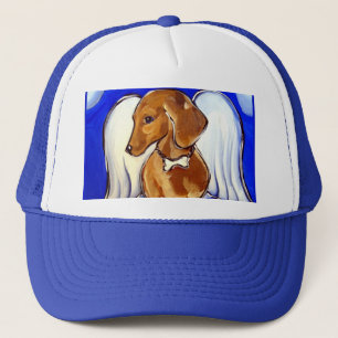 Dachshund Angel Trucker Hat