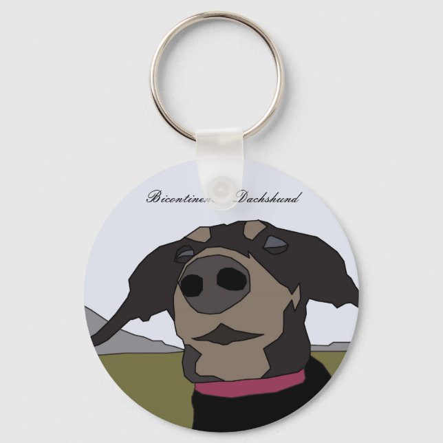Dachshund-Approved Keychain (Front)