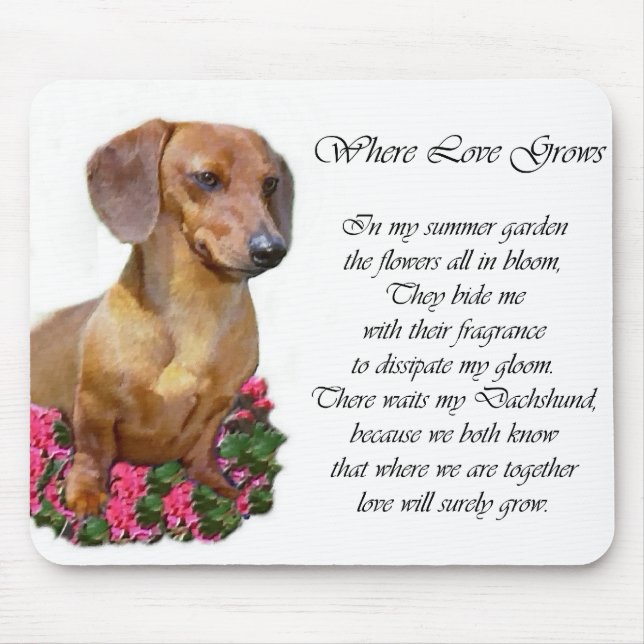 Dachshund Art Gifts Mouse Mat (Front)