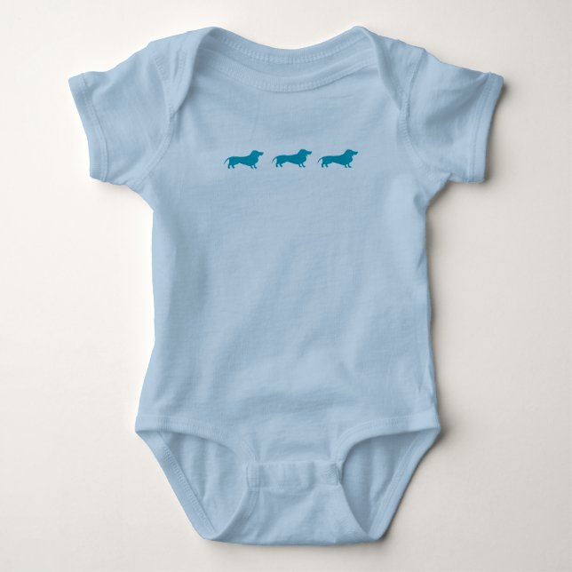 Dachshund Baby Bodysuit (Front)