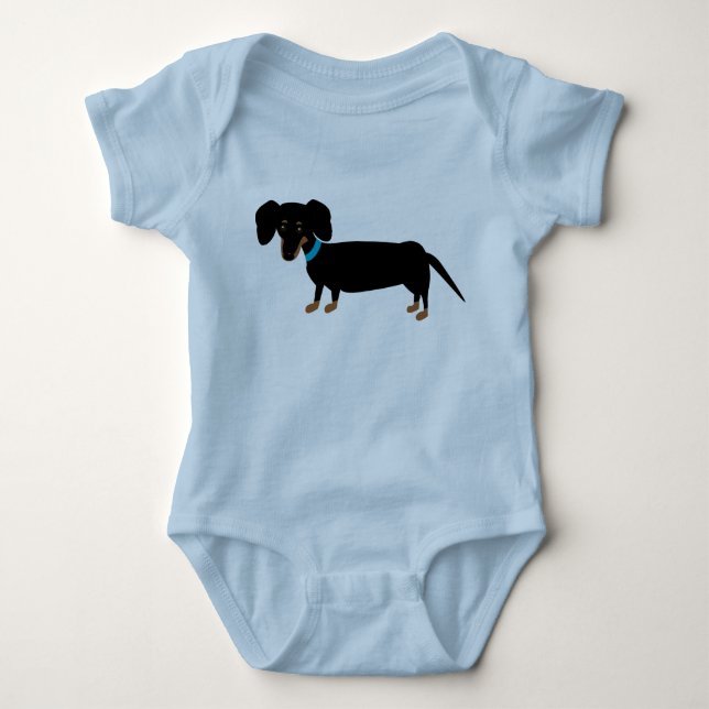 Dachshund Baby Bodysuit (Front)