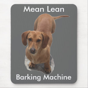 Dachshund Barking Machine Mouse Mat