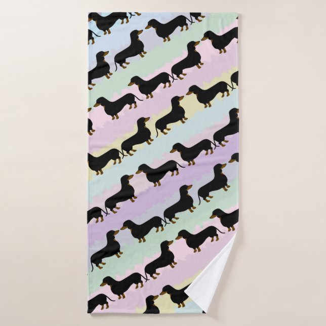 Dachshund Bath Towel (Bath Towel)