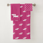 Dachshund Bathroom Towel Set | 3 Piece Doxie Bath