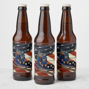 DACHSHUND  BEER BOTTLE LABEL