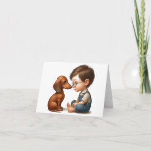 Dachshund Best Buddy Card