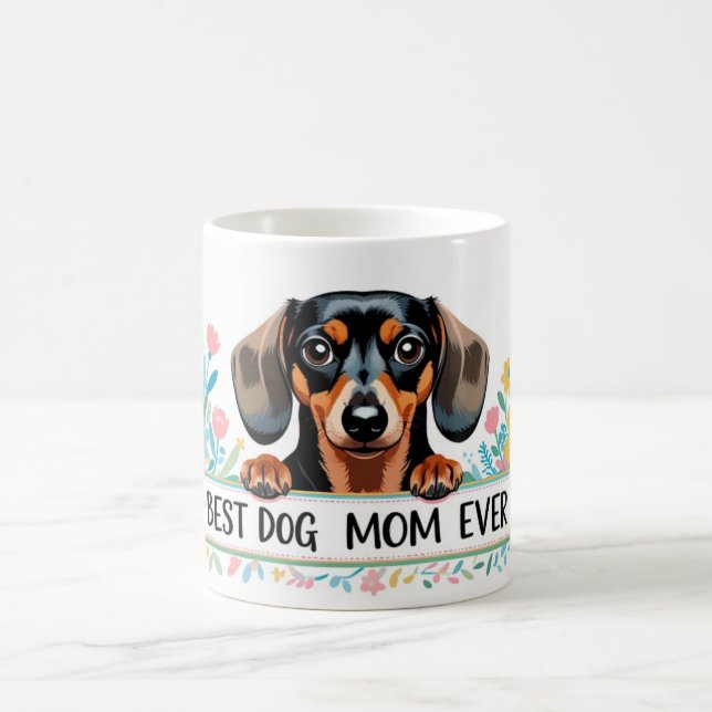 Dachshund Best Dog Mum Ever Coffee Mug (Center)