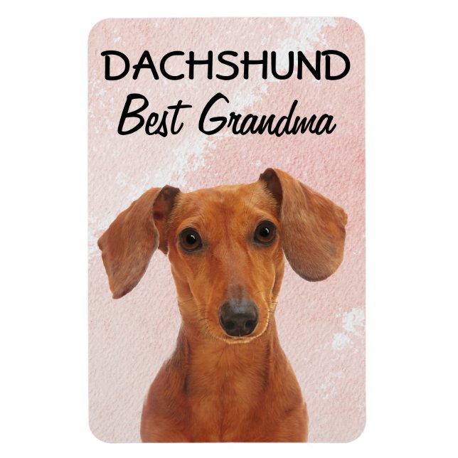 Dachshund Best Grandma  Magnet (Vertical)