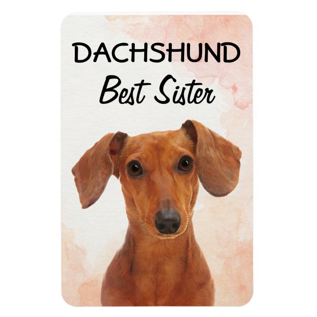 Dachshund Best Sister Magnet (Vertical)