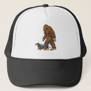 Dachshund Bigfoot Shirt for Men Women Boys Girls Trucker Hat