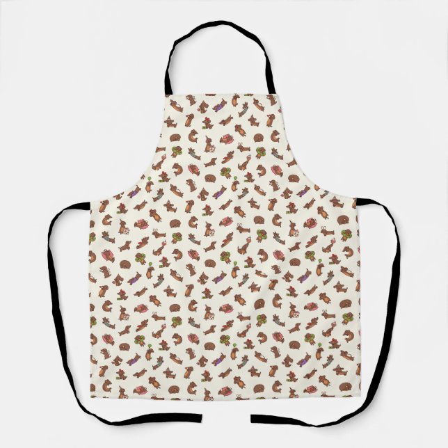 Dachshund Birthday Apron (Front)