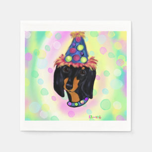 Dachshund Birthday Napkin
