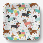Dachshund Birthday Party Celebration Paper Plates