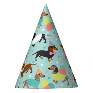 Dachshund Birthday Party Celebration Party Hat