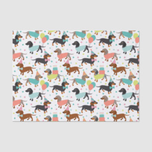 Dachshund Birthday Tissue Paper