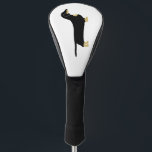 dachshund black and tan silhouette golf head cover<br><div class="desc">d</div>