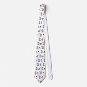 Dachshund Black Peace On Earth Tie