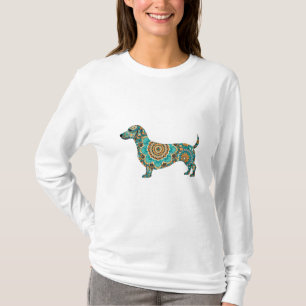 Dachshund Boho Mandala T-Shirt