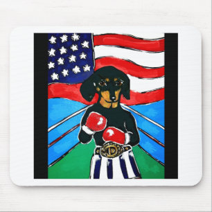 Dachshund Boxer Mouse Mat