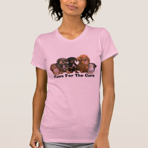 Dachshund Breast Cancer Ladies Shirt