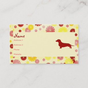 Dachshund Breeder Business Card