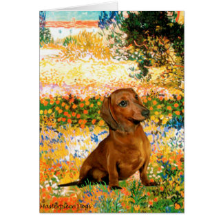 Dachshund (brown1) - Garden Fiorito