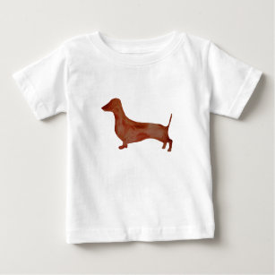Dachshund Brown Dog Baby Fine Jersey T-Shirt, Baby T-Shirt