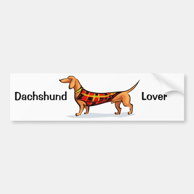 Dachshund Bumper Sticker (Front)