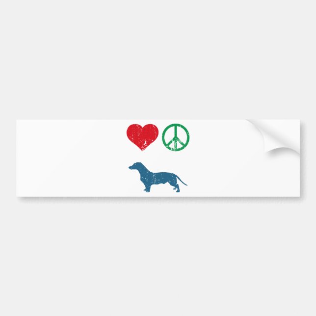 Dachshund Bumper Sticker (Front)