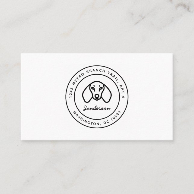 Dachshund Business Card (Front)