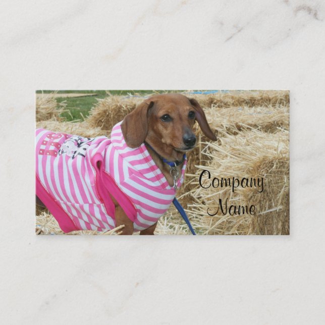 Dachshund business cards (Front)