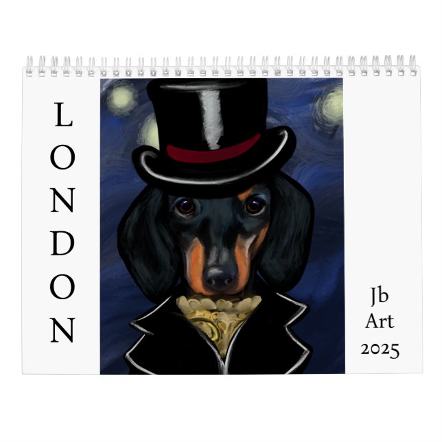 Dachshund     calendar (Back)