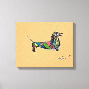 Dachshund Canvas in Many Different Sizes Print